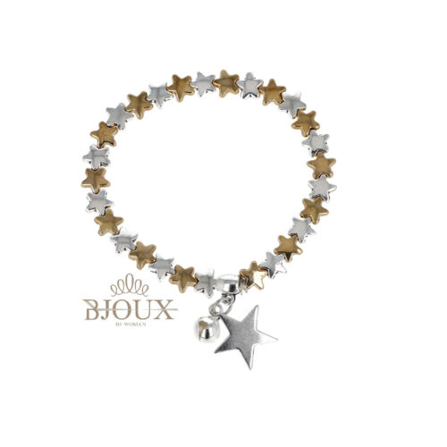 Bracciale di stelle gold con ciondoli