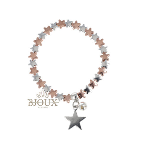 Bracciale di stelle gold rose con ciondoli