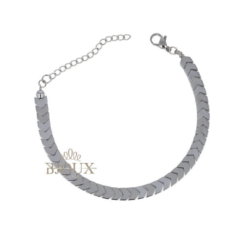 Bracciale uomo frecce rodio in acciaio