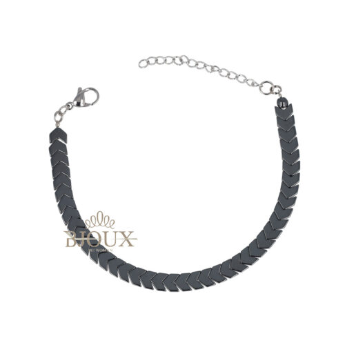 Bracciale uomo frecce canna di fucile in acciaio