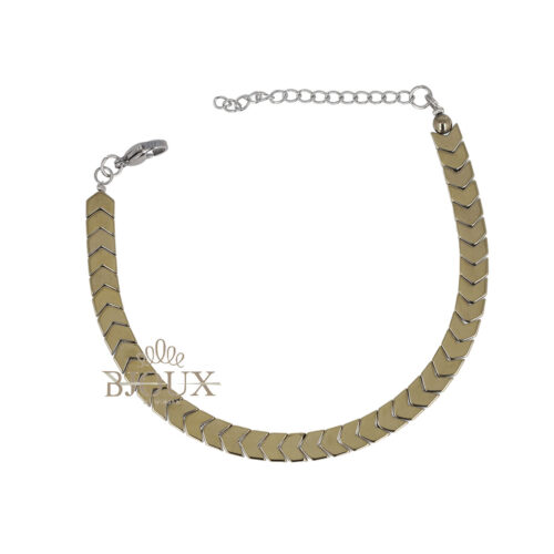 Bracciale uomo frecce gold in acciaio