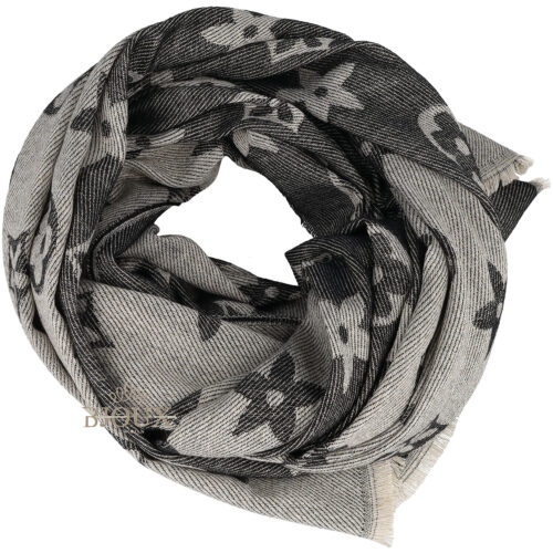 Sciarpa donna Luxe Monogram Grey