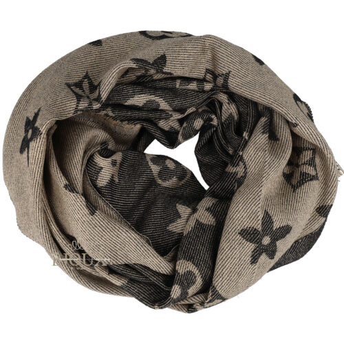 Sciarpa donna Luxe Monogram Brown