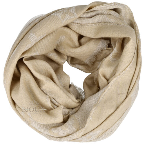 Sciarpa donna Luxe Monogram Beije