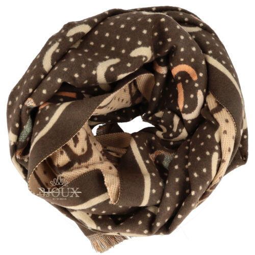 Sciarpa donna Infinity Brown