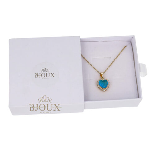 Confezione Regalo Collana Gold Cuore Colorato