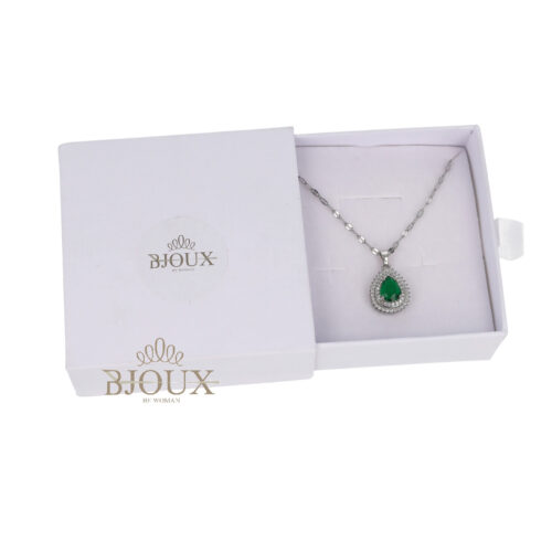 Confezione Regalo Collana Goccia Rodio