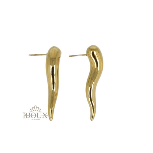 Orecchini Corno Lucido