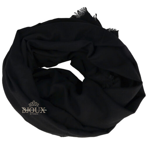 Sciarpa Pura Viscosa Nero