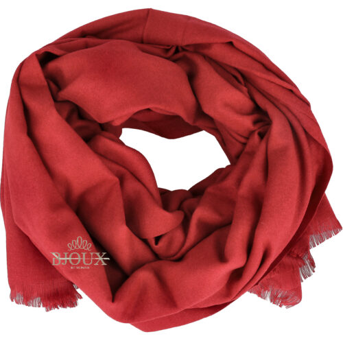 Sciarpa Pura Viscosa Rosso