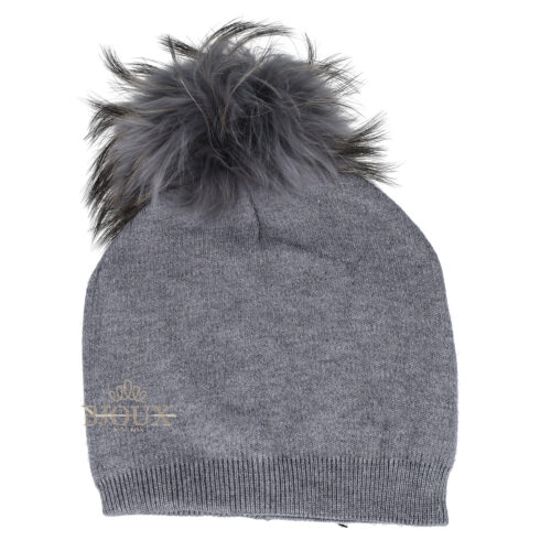 Cappello donna Soft Pom Dark Grey