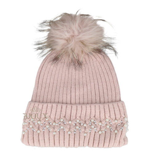 Cappello donna Pearl Pom Pink