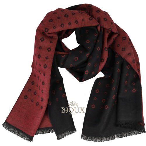 Sciarpa da uomo Winter Route Bordò