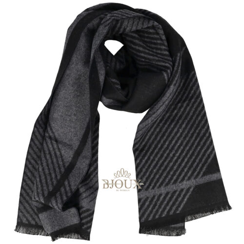 Sciarpa da uomo Gentleman Black and Grey