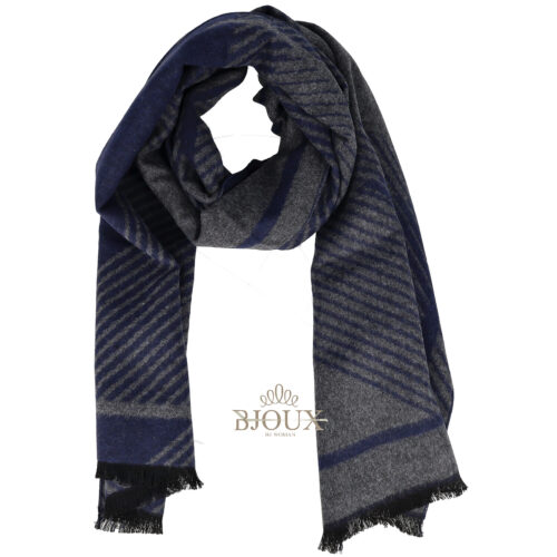 Sciarpa da uomo Gentleman Blue and Grey