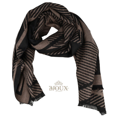 Sciarpa da uomo Gentleman Brown and Black