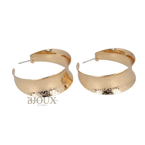 Orecchini cerchio grande effetto puntinato