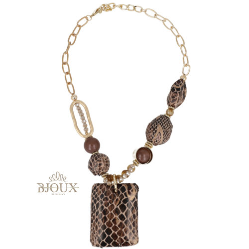 Collana Python Marrone
