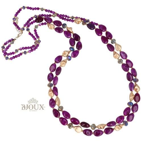 Collana Doppia Viola