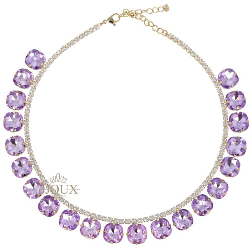 Collana Crystal Brillante Lilla