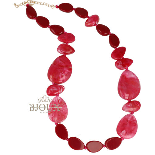 Collana Con Pietre Ovali Colorate