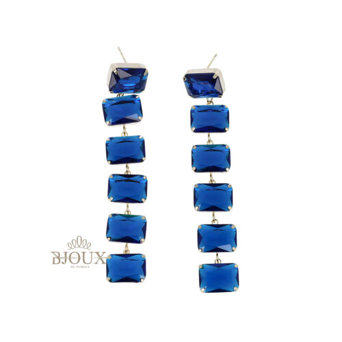 Orecchini Crystal Brillante Blu