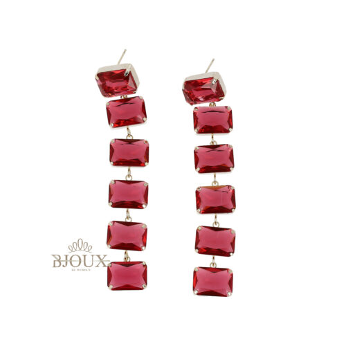 Orecchini Crystal Brillante Red