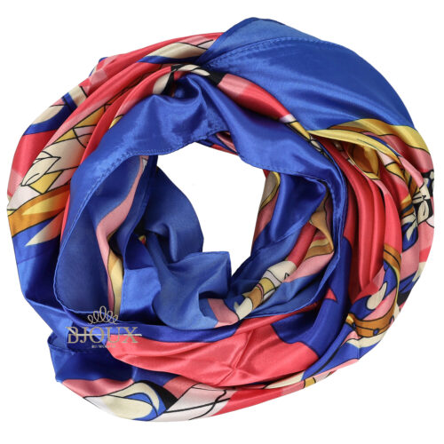 Foulard donna Luxe Ribbon Fuxia Blu