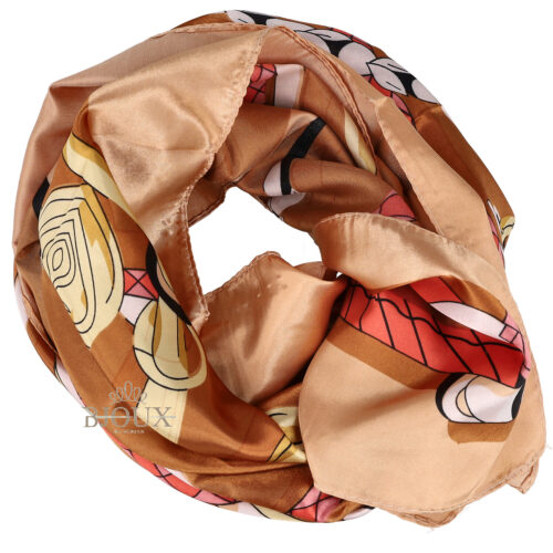 Foulard donna Luxe Ribbon Brown