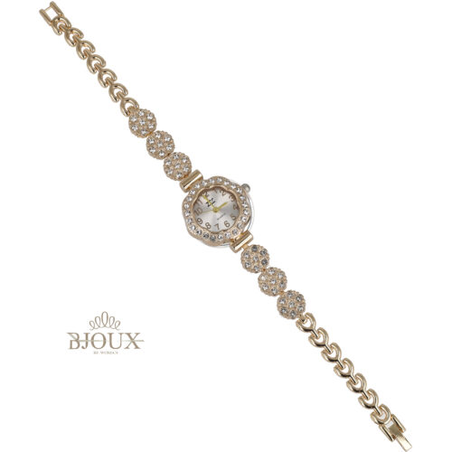 Orologio Fior Di Cristallo Gold rose