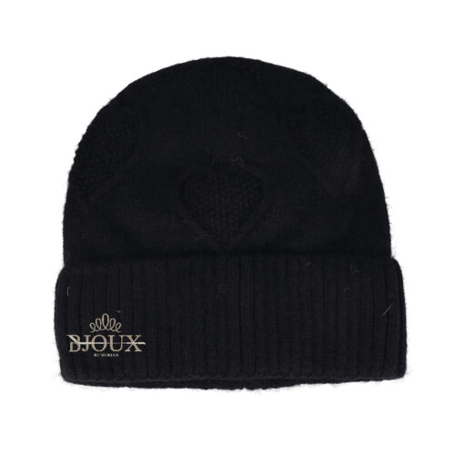 Cappello donna Maglia Cuore Nero