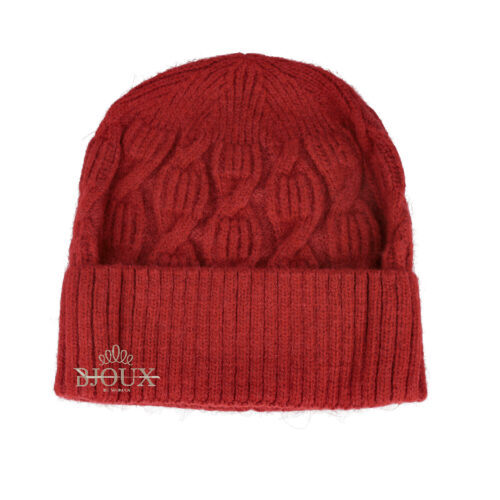 Cappello donna Maglia Intreccio Bordò