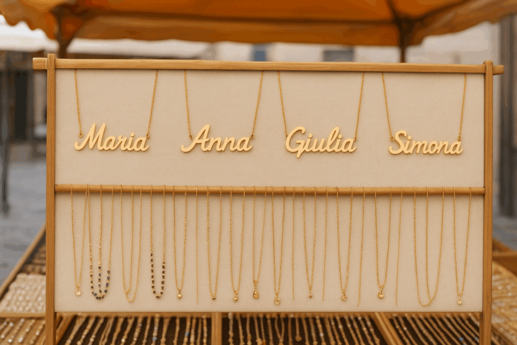 Collane con nome all’ingrosso: il trend personalizzato che funziona
