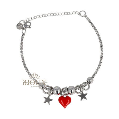 Bracciale acciaio Stella del Cuore
