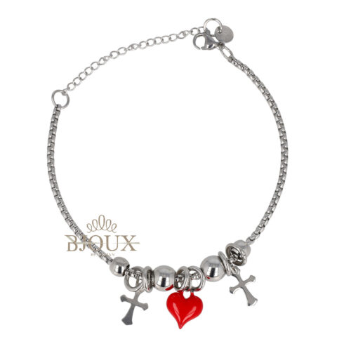 Bracciale acciaio Cuore dei Desideri
