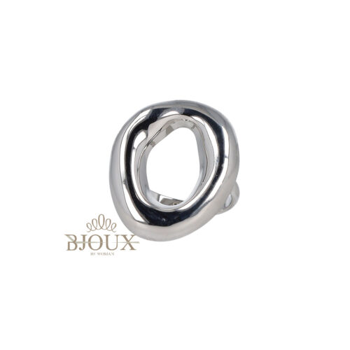 Anello Tondo Piccolo In Acciaio