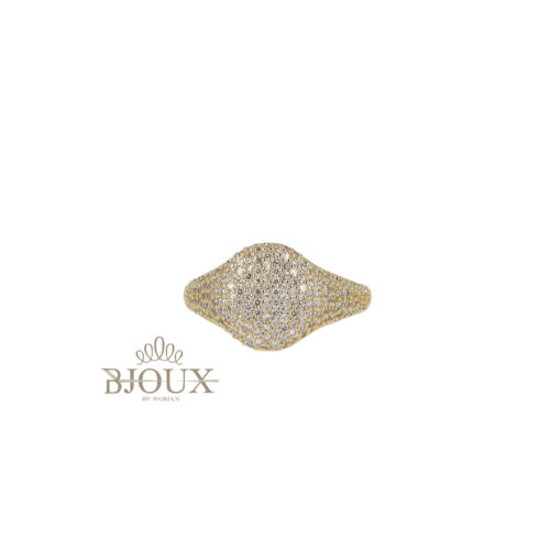 Anello Tondo Micro Strass