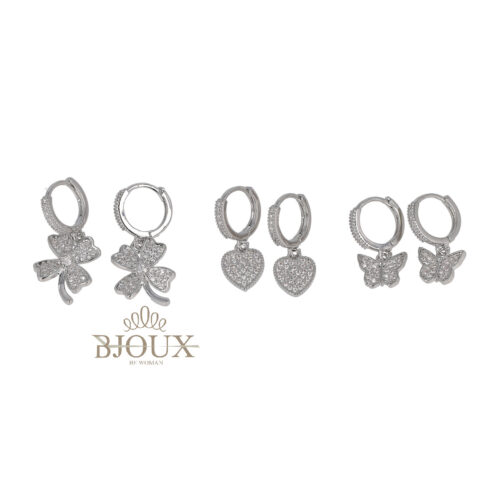 Orecchini Set cerchietti con Charms