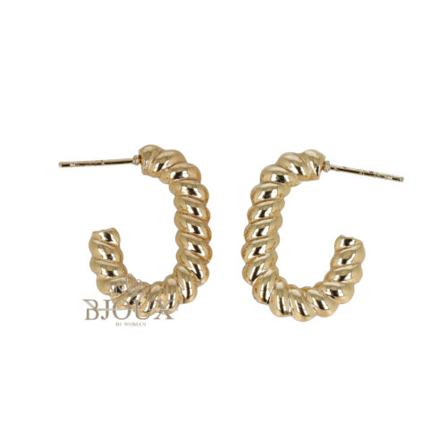 Orecchini In Acciaio A Corda Ritorta