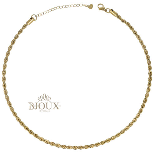 Collana Torchon Acciaio 4 mm