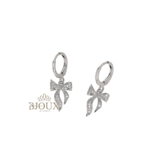 Orecchini Cerchietti con Fiocchetto