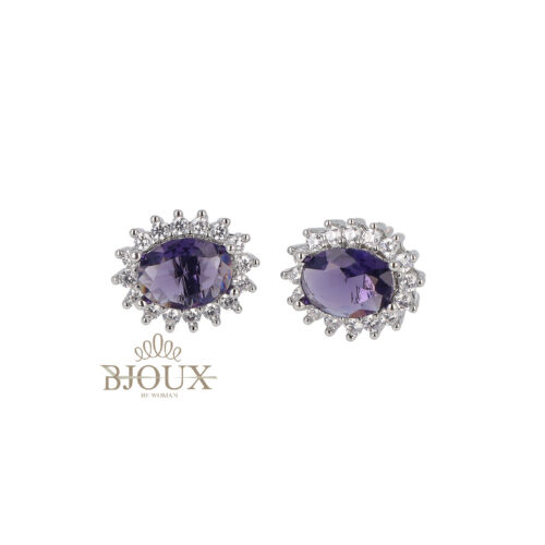 Orecchini Silver Princess Pietra Colorata