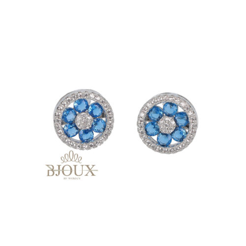 Orecchini Round Flower Silver