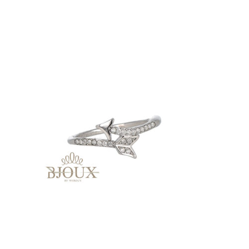 Anello Shining Arrow - Acciaio Con Strass