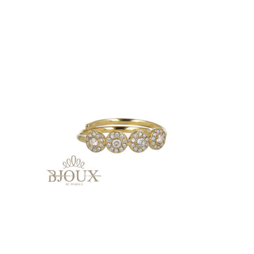 Anello Light Orbs - Acciaio Con Strass