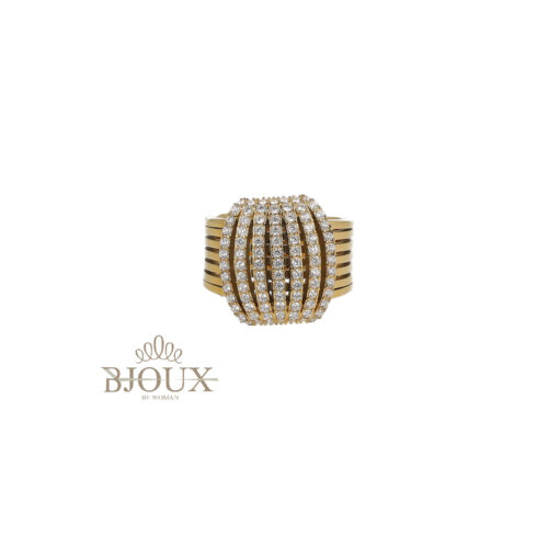 Anello Imperial Shine - Acciaio Dorato