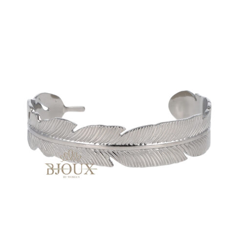 Bracciale Belive -Piuma in Acciaio