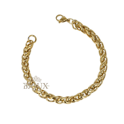 Bracciale Da Uomo Maglia Spiga - Acciaio