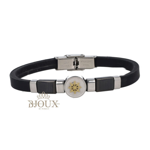 Bracciale Uomo Nautic - Timone In Acciaio