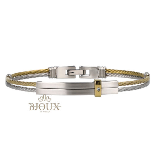 Bracciale Uomo Filigrana - Targa Acciaio